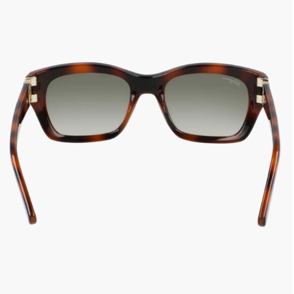 NWT Auc Ferragamo Tortoise/ Khaki Rectangular Sunglasses Made in Italy main image 4